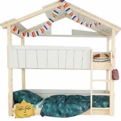 Lit cabane superposé Star Light 3 finition laquée (coloris au choix)