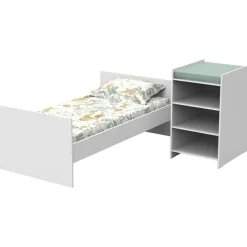 Lit combiné évolutif First Blanc (60 x 120 cm)
