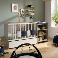 Lit combiné évolutif Up chêne Silex (60 x 120 cm)