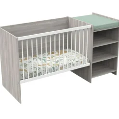 Lit combiné évolutif Up chêne Silex (60 x 120 cm)