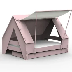 Lit enfant tente finition laquée (coloris au choix)