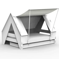 Lit enfant tente finition laquée (coloris au choix)