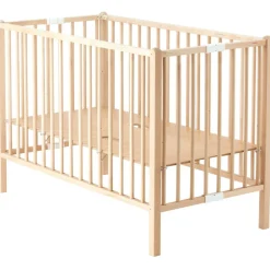 Lit pliable à barreaux Roméo naturel (120 X 60 cm)