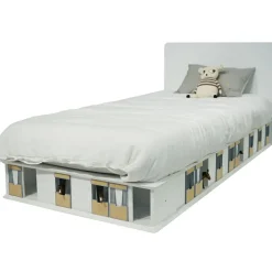 Lit stable 2 côtés finition laquée (coloris au choix)