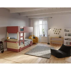 Lit superposé avec tiroir Discovery finition laquée (coloris au choix)