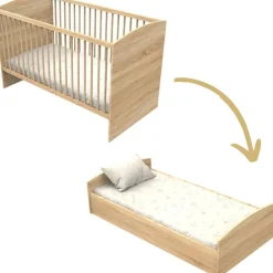 Lit évolutif Little big bed Azur (70 x 140 cm)