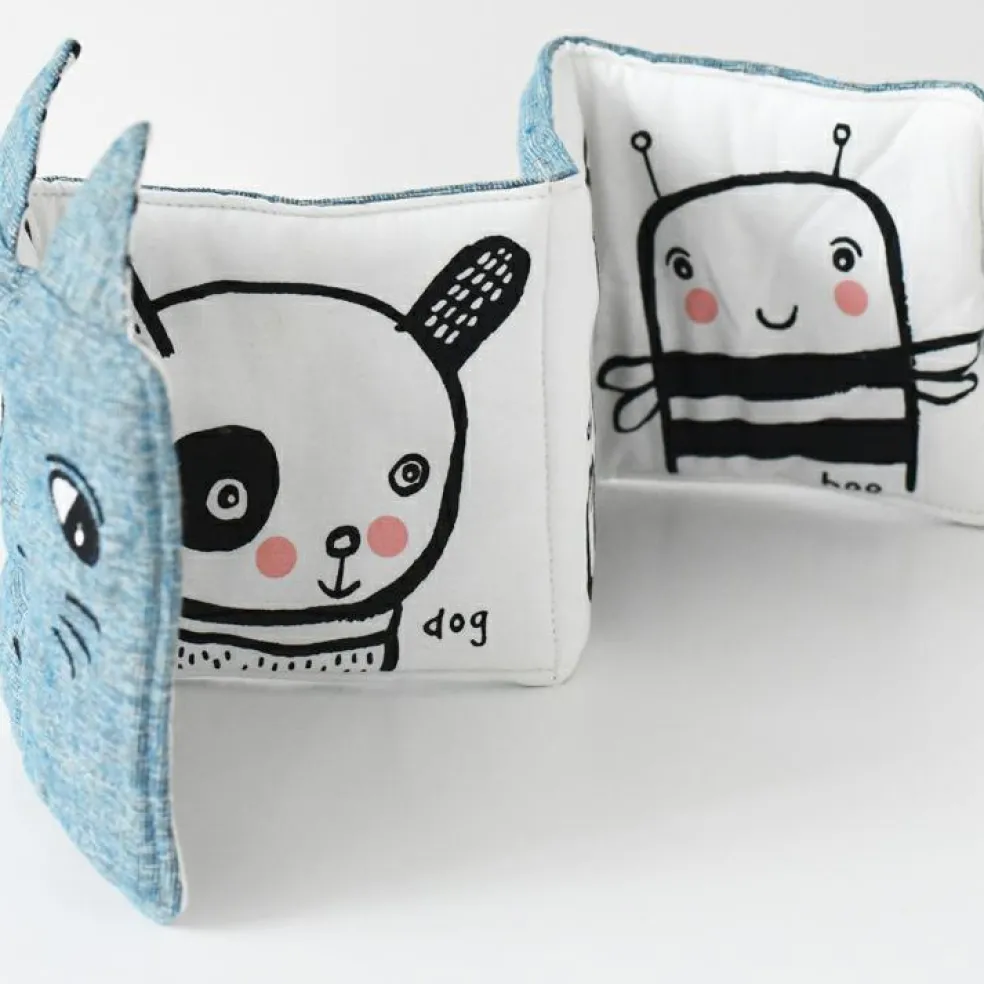 Livre bébé en tissu accordéon Jardin