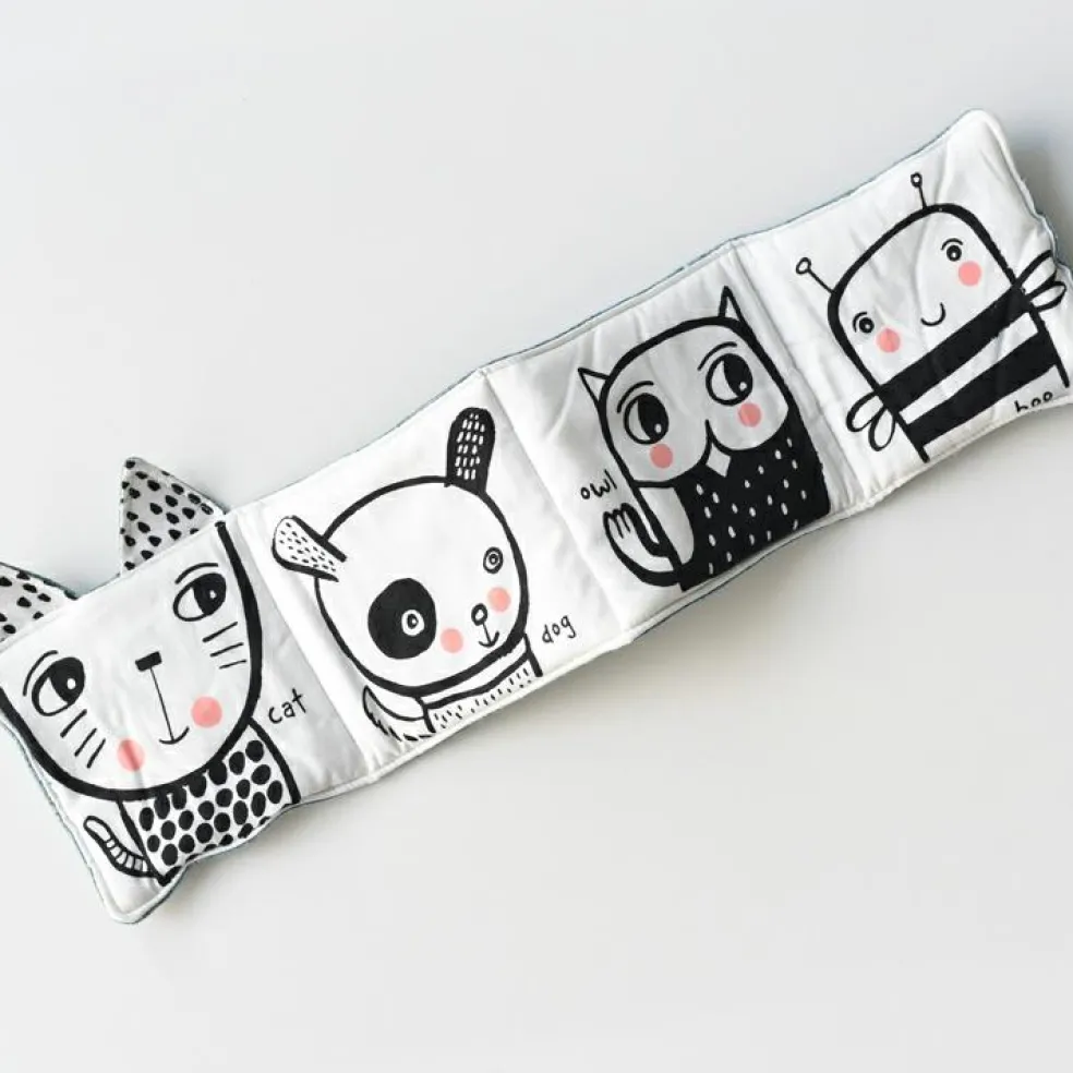 Livre bébé en tissu accordéon Jardin