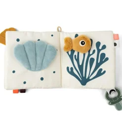 Livre bébé en tissu poissons Sea friends