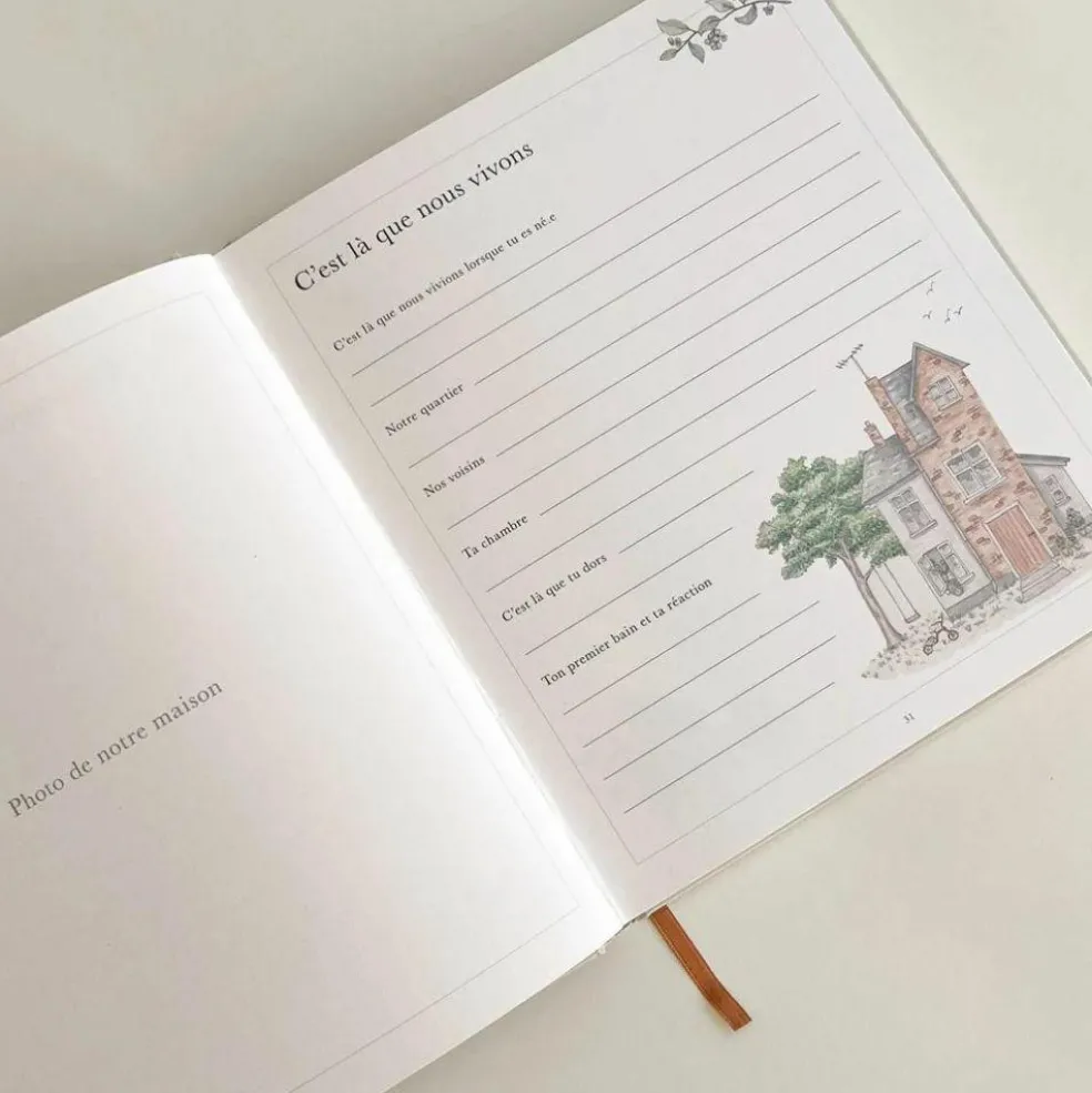 Livre de Naissance rose Mix (21 x 24 cm)