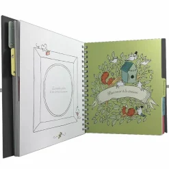 Livre de naissance terracotta 88 pages (personnalisable)