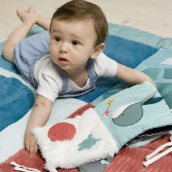 Livre d'éveil en tissu 3 en 1 Océan