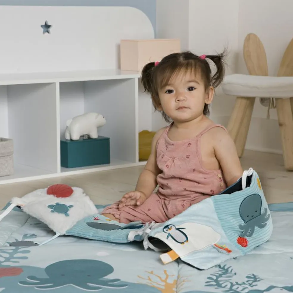 Livre d'éveil en tissu 3 en 1 Océan