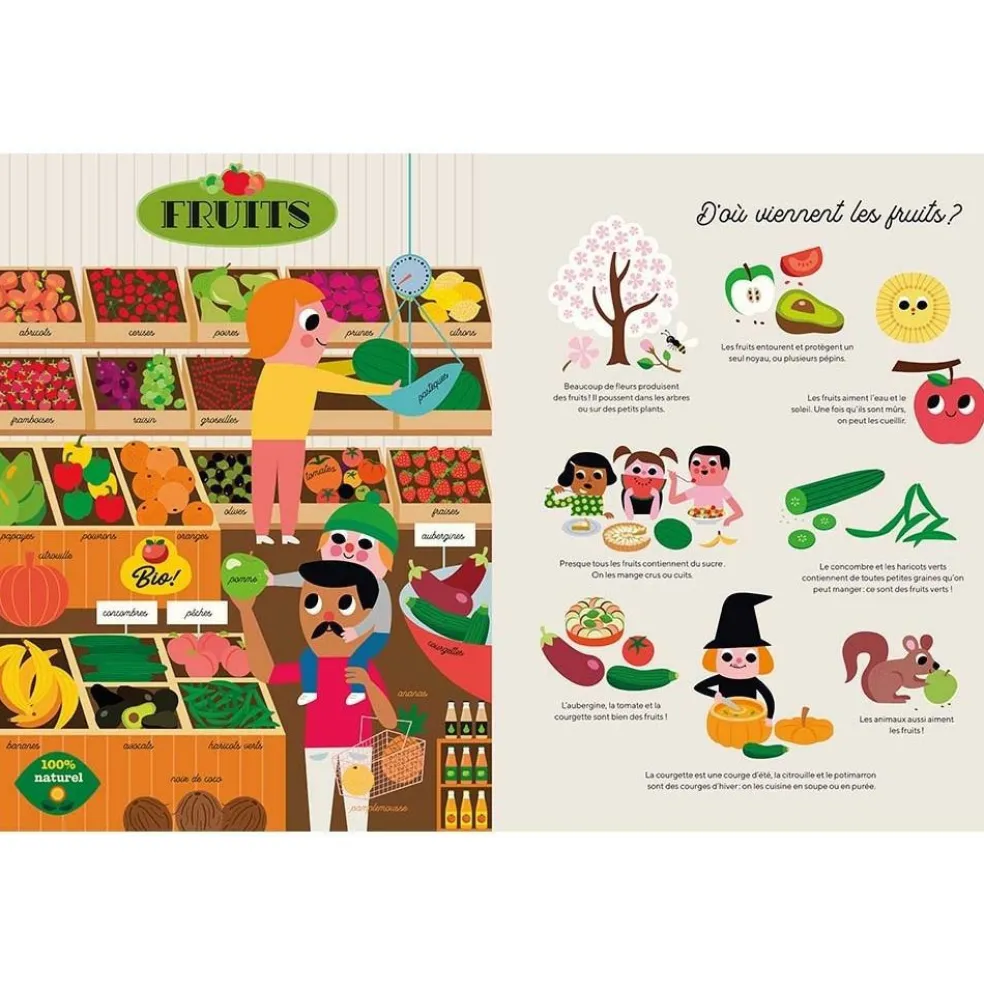 Livre Ma grande épicerie : les essentiels du quotidien illustrés et expliqués aux enfants