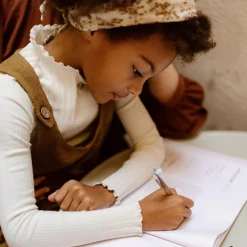 Livre Souvenirs d'école en lin (8 périodes scolaires)