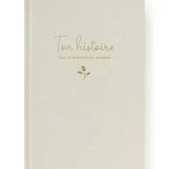 Livre souvenirs Ton histoire tes 10 premières années grège