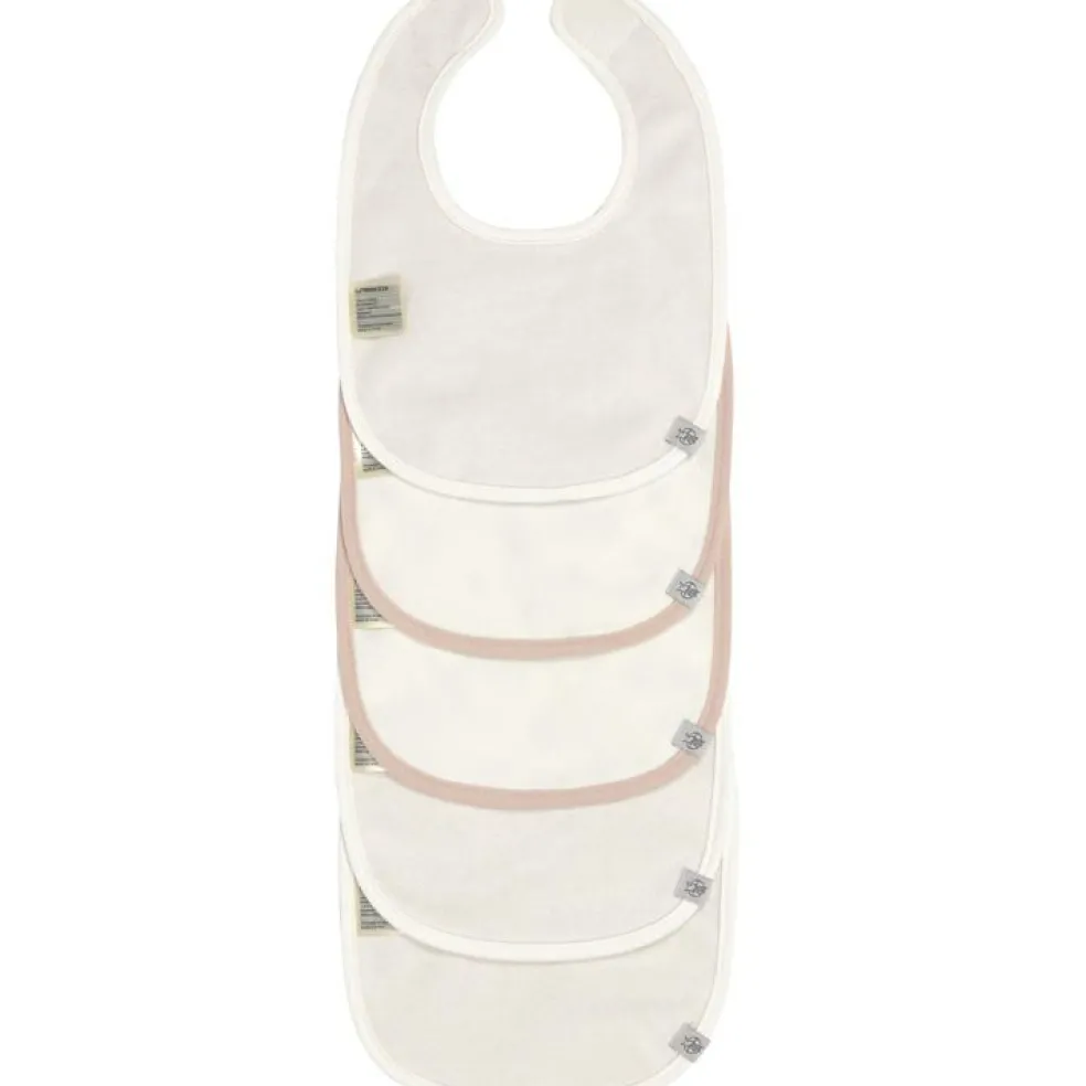 Lot 5 bavoirs en éponge coton bio Little Forest Lapin