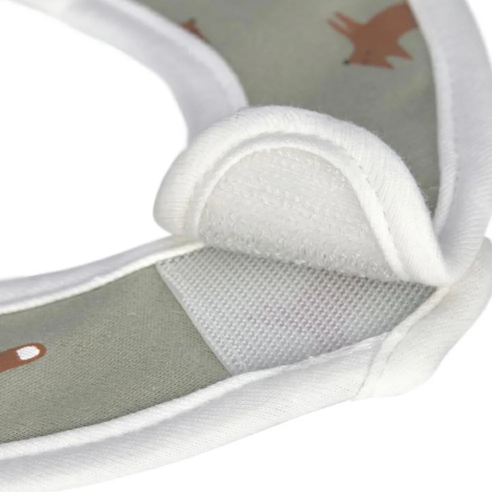 Lot 5 bavoirs en éponge coton bio Little Forest Renard