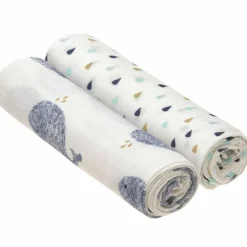 Lot 2 maxi langes baleine Little Water (120 x 120 cm)