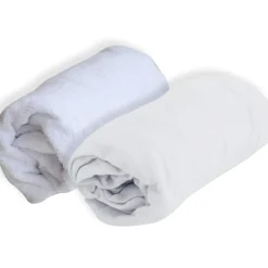 Lot alèse et drap housse blanc (60 x 120 cm)