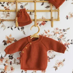 Lot brassière, bonnet et chaussons Terracotta (0-1 mois)