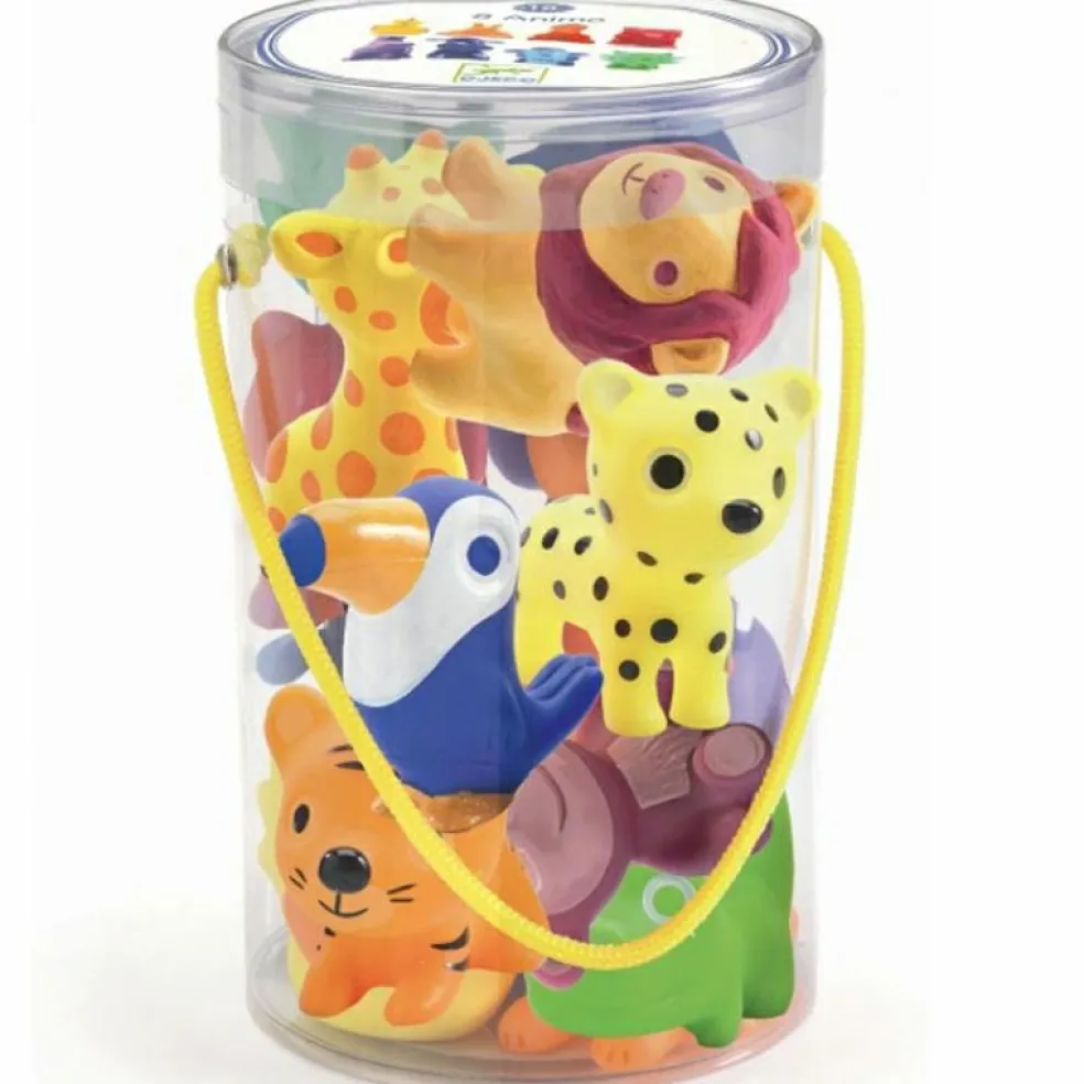 Lot de 7 animaux en plastique Troopo-savana
