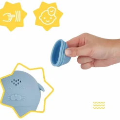 Lot de 4 aspergeurs de bain en silicone