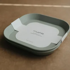 Lot de 2 assiettes carrées Sage