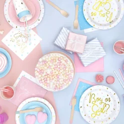 Lot de 6 assiettes garçon ou fille (23 cm)