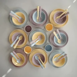 Lot de 2 assiettes rondes Powder blue