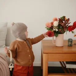 Lot de 2 attaches-sucettes en lin Blush-Cream