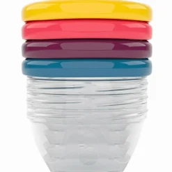 Lot de 4 Babybols avec couvercles de couleurs (120 ml)