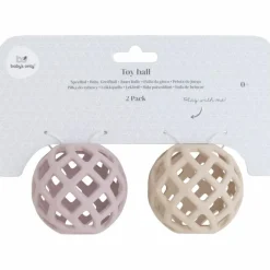 Lot de 2 balles de préhension Vieux Rose-Warm Linen