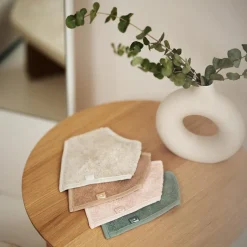 Lot de 2 bavoirs bandana Ash Green