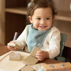 Lot de 2 bavoirs bandana Sea Green