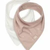 Lot de 2 bavoirs bandana Twinkling Wild Rose