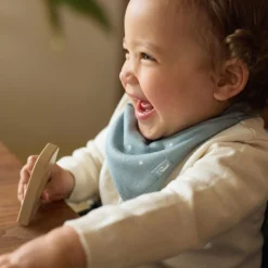 Lot de 2 bavoirs bandana Twinkling Sea Green