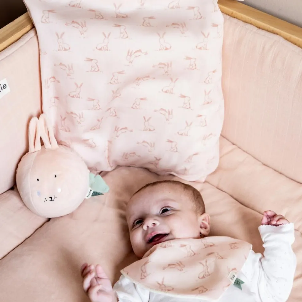 Lot de 3 bavoirs bandanas Rosy Rabbit