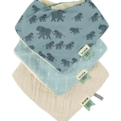 Lot de 3 bavoirs bandanas Enchanting Elephant