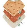 Lot de 3 bavoirs bandanas Fierce Fox