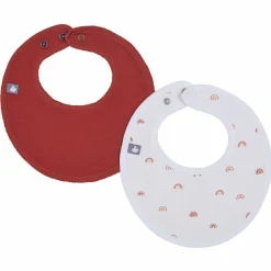Lot de 2 bavoirs de naissance Arc-en-ciel