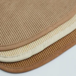 Lot de 6 bavoirs de naissance Nid d'abeille Beige-Choco