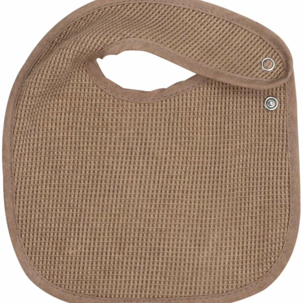 Lot de 6 bavoirs de naissance Nid d'abeille Beige-Choco
