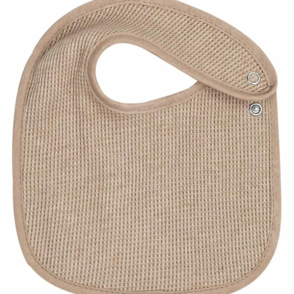 Lot de 6 bavoirs de naissance Nid d'abeille Beige-Choco