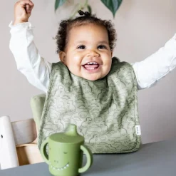 Lot de 2 bavoirs de naissance Daring Dino