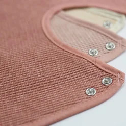 Lot de 6 bavoirs de naissance Nid d'abeille Rose