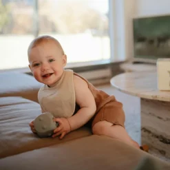 Lot de 2 bavoirs en mousseline Roman Green-Fog