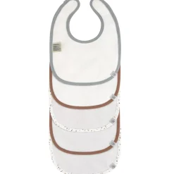 Lot de 5 bavoirs en éponge Tiny Farmer Mouton bleu