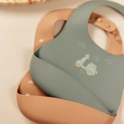 Lot de 2 bavoirs en silicone On the Go