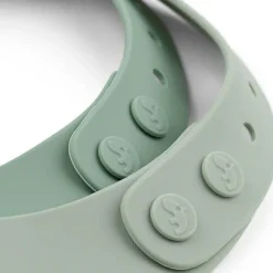 Lot de 2 bavoirs en silicone Croco Vert